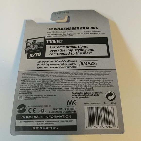 Hot Wheels '70 Volkswagen Baja Beetle - Picture 2 of 8